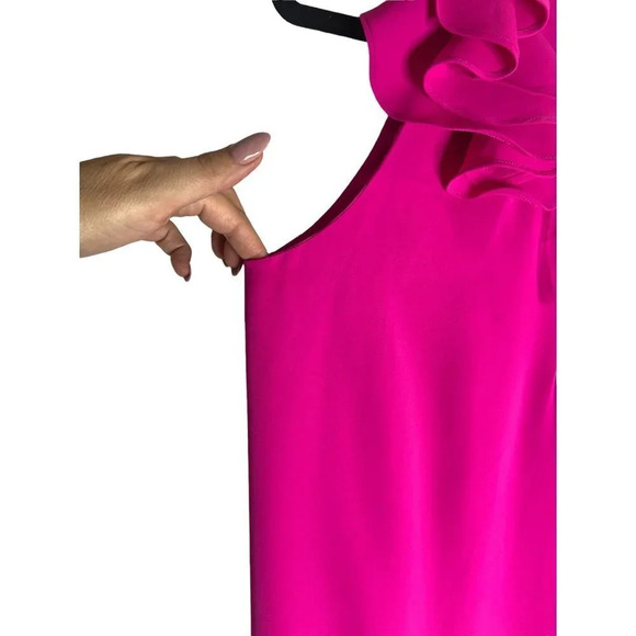 Amanda Uprichard Belle Dress Hot Pink-sz Small - Picture 8 of 14